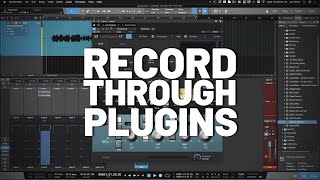 How to Record Through Plugins in StudioOne [upl. by Burnard184]