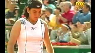 Arantxa Sanchez Vicario vs Serena Williams Paris 1998 R4 highlights [upl. by Suolhcin224]