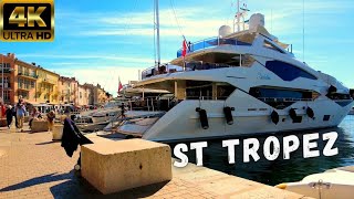 💲 Yachts of Saint Tropez ⚓ France Riviera Walking Tour 2021 [upl. by Hunsinger]