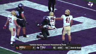 Tarleton handles rival Midwestern State on Homecoming Night in Stephenville [upl. by Nesrac]