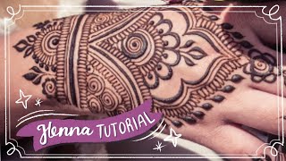 Easy Henna Design for Beginner  Hand Henna [upl. by Teteak]