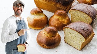 Homemade Brioche Bread Recipe [upl. by Ydolem]