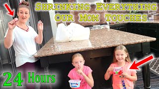 Pranking Our Mom for 24 Hours Shrinking Everything She Touches [upl. by Yonita]