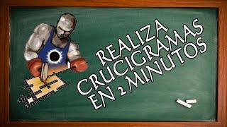 CREA CRUCIGRAMAS EN 2 MINUTOS CON CROSSWORD FORGE [upl. by Henning]