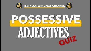 POSSESSIVE ADJECTIVES QUIZ [upl. by Sherr]