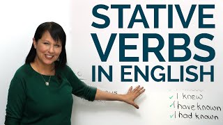 STATIVE VERBS in English [upl. by Nylanaj558]