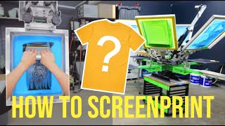 Screen Print Your Own TShirt Step by Step Tutorial [upl. by Hildy]