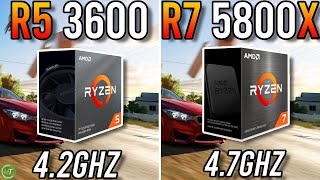 Ryzen 5 3600 vs Ryzen 7 5800X  Big Upgrade [upl. by Kreg]