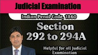 Sale of Obscene Book  Section 292 to 294A of IPC  Lecture Series on Judicial Exam  IPC Part 65 [upl. by Sams310]