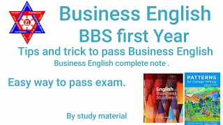 BBS first year Business English Easy to pass exam  by study material [upl. by Haeckel]