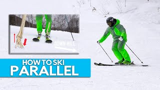 HOW TO SKI PARALLEL  simple steps [upl. by Hoffarth]