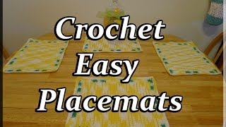 Crochet Easy Table Placemats [upl. by Chapen474]