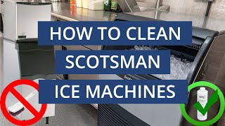 How To Clean a Scotsman Ice Machine Part 1 [upl. by Charleen898]