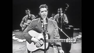 Elvis performing quotHEARTBREAK HOTELquot on Stage Show  March 17 1956 [upl. by Tratner]