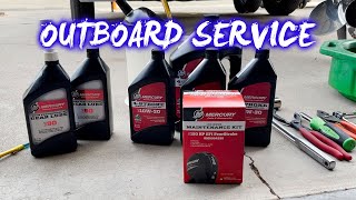 MERCURY OUTBOARD 150 ANNUAL SERVICE  HOW TO [upl. by Lagiba435]