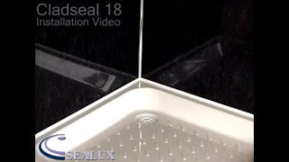 Installing Cladseal for PVC Shower Wall Panels [upl. by Ennovehs992]