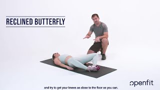 How to Do the Reclined Butterfly Pose  Openfit [upl. by Richardson]