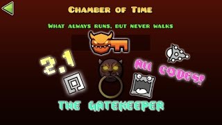 Geometry Dash 21  Unlocking The Gatekeeper Chamber of Time Vault Codes [upl. by Betteanne746]