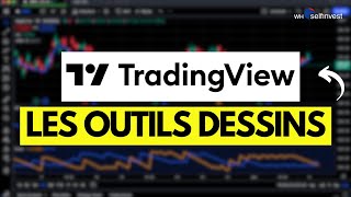 Tradingview  Les outils dessins  WH SelfInvest [upl. by Adnolohs]