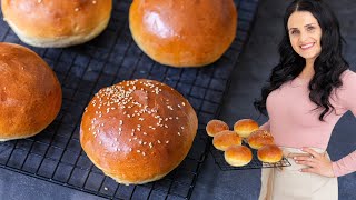 The Fluffiest Brioche Buns Perfect as Burger Buns [upl. by Ellitnahc17]