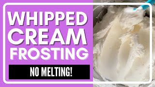 Easy Stabilized Whipped Cream Frosting 4 Simple Ingredients [upl. by Oisacin]