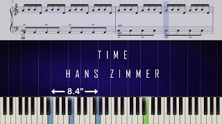 Hans Zimmer  Time Inception  Piano Tutorial  SHEETS [upl. by Eseekram]