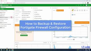 Fortigate Firewall  Backup amp Restore config GUI [upl. by Caesaria203]