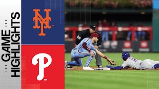 Mets vs Phillies Game Highlights 92123  MLB Highlights [upl. by Shaylah976]