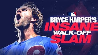 Phillies’ Bryce Harpers insane walkoff HR against the Cubs [upl. by Otero42]