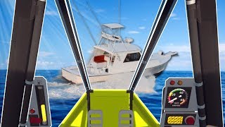 MICRO PLANE CRASHES INTO BOAT  Ultrawings Gameplay  VR Plane Simulator Game [upl. by Spiegelman]