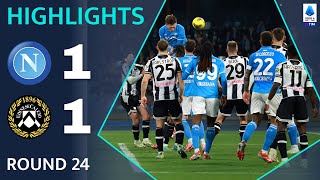 NapoliUdinese 1  1  Highlights amp Goals  Serie A 202425 [upl. by Jarlath]