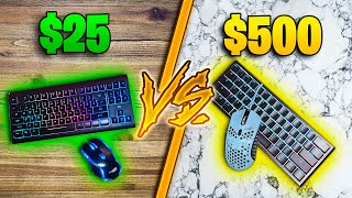 BROKE vs PRO Gaming Keyboard and Mouse  WORTH IT [upl. by Idaline]