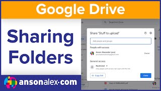 How to Share a Folder in Google Drive [upl. by Riki962]