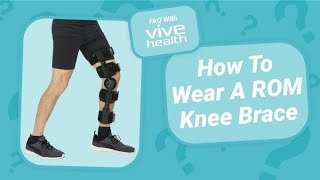 How To Wear A ROM Knee Brace Instructional [upl. by Yrolam]