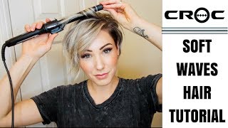 SOFT WAVES HAIR TUTORIAL  Short Hair [upl. by Anehsat]