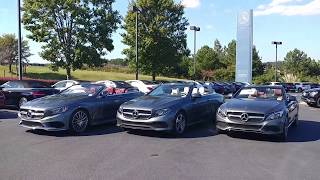 MercedesBenz Cabriolet Differences  Compare C300 E400 and S550 [upl. by Nylg354]