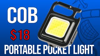 COB Rechargeable Keychain Light  Review [upl. by Seana]