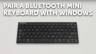 How to pair a Bluetooth Mini Keyboard with Windows [upl. by Nyladgam]