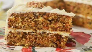 Carrot Cake Recipe Demonstration  Joyofbakingcom [upl. by Ilahsiav]