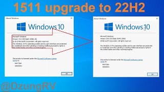 How to update Upgrade Version 1511 to 22H2 for Windows 10 [upl. by Annelise]