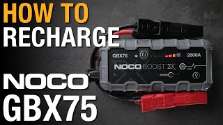 How to Recharge your NOCO GBX75 [upl. by Hindorff]