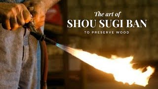 Traditional Japanese Way to Preserve Wood with Fire using Shou Sugi Ban Yakisugi on my log cabin [upl. by Sihtnyc]