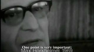 Max Horkheimer on Critical Theory [upl. by Procter]