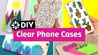 5 Cool DIY Clear Phone Cases  Sea Lemon [upl. by Htiel]