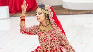 Beautiful Bridal Dance  Indian amp Pakistani Wedding  Salaam  Deewani Mastani  TailorMadeForReza [upl. by Teemus]