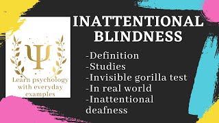 Inattentional blindness  Social Psychology [upl. by Connelly]