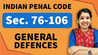 General Defences IPC  Section 76106 IPC  Chapter 4 IPC [upl. by Anialahs]