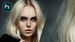 How to Create Hair Strands in Photoshop – Tutorial [upl. by Nauqed]