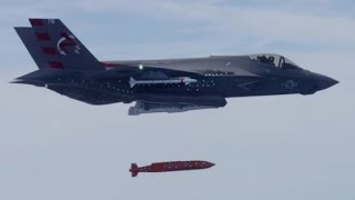 See F35 drop guided warhead [upl. by Leckie]