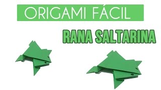 Rana de papel que salta  Origami para niños [upl. by Horgan]